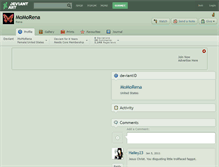Tablet Screenshot of momorena.deviantart.com