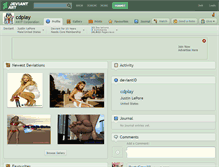Tablet Screenshot of cdplay.deviantart.com