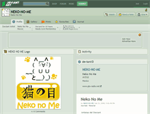 Tablet Screenshot of neko-no-me.deviantart.com