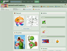 Tablet Screenshot of marioartworkcreators.deviantart.com