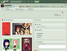 Tablet Screenshot of cloedette.deviantart.com