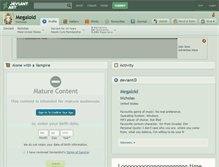 Tablet Screenshot of megaloid.deviantart.com