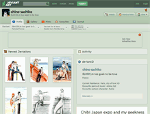 Tablet Screenshot of chino-sachiko.deviantart.com