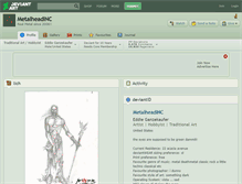 Tablet Screenshot of metalheadinc.deviantart.com