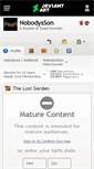 Mobile Screenshot of nobodysson.deviantart.com