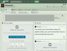 Tablet Screenshot of nobodysson.deviantart.com