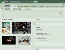 Tablet Screenshot of jehutia.deviantart.com