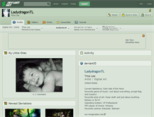 Tablet Screenshot of ladydragontl.deviantart.com