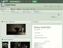 Tablet Screenshot of frostbite-melody.deviantart.com