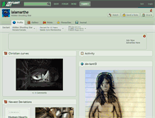 Tablet Screenshot of lalamarthe.deviantart.com