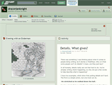 Tablet Screenshot of draconianknight.deviantart.com