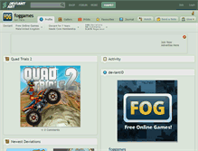Tablet Screenshot of foggames.deviantart.com