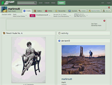 Tablet Screenshot of markroutt.deviantart.com