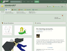 Tablet Screenshot of kriorokkz44827.deviantart.com