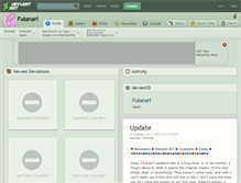 Tablet Screenshot of futanari.deviantart.com