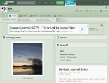 Tablet Screenshot of ajm.deviantart.com