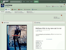 Tablet Screenshot of ladynahga.deviantart.com