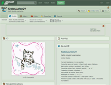 Tablet Screenshot of kratosaurion29.deviantart.com