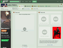 Tablet Screenshot of latex-fetish.deviantart.com