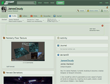 Tablet Screenshot of jamescloudy.deviantart.com