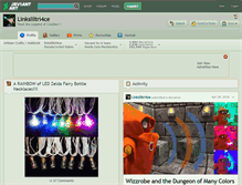 Tablet Screenshot of linksliltri4ce.deviantart.com