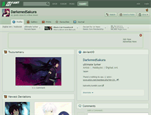 Tablet Screenshot of darkenedsakura.deviantart.com