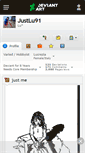 Mobile Screenshot of justlu91.deviantart.com
