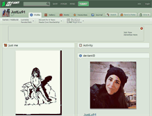 Tablet Screenshot of justlu91.deviantart.com