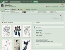 Tablet Screenshot of blitz-wing.deviantart.com