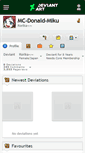 Mobile Screenshot of mc-donald-miku.deviantart.com