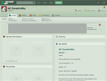Tablet Screenshot of mc-donald-miku.deviantart.com