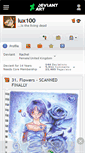 Mobile Screenshot of lux100.deviantart.com