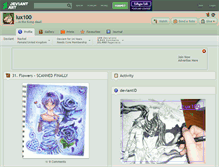 Tablet Screenshot of lux100.deviantart.com