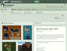 Tablet Screenshot of harukiokami.deviantart.com