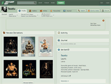 Tablet Screenshot of faustu.deviantart.com