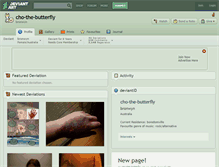 Tablet Screenshot of cho-the-butterfly.deviantart.com