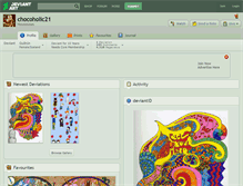 Tablet Screenshot of chocoholic21.deviantart.com