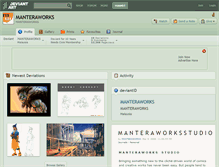 Tablet Screenshot of manteraworks.deviantart.com
