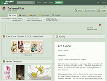 Tablet Screenshot of darkened-skys.deviantart.com