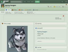 Tablet Screenshot of hammy-burgers.deviantart.com