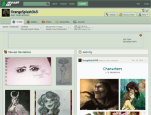 Tablet Screenshot of orangesplash365.deviantart.com