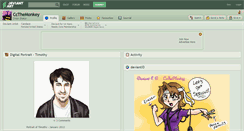 Desktop Screenshot of ccthemonkey.deviantart.com