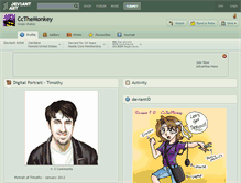 Tablet Screenshot of ccthemonkey.deviantart.com