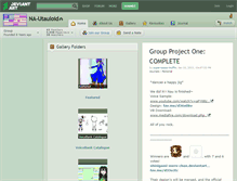 Tablet Screenshot of na-utauloid.deviantart.com