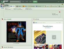 Tablet Screenshot of cellas.deviantart.com