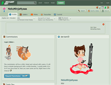 Tablet Screenshot of nekoninjanyaaa.deviantart.com
