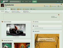 Tablet Screenshot of illustraitor666.deviantart.com
