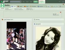 Tablet Screenshot of moniku.deviantart.com