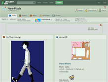 Tablet Screenshot of hana-pixels.deviantart.com