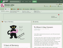 Tablet Screenshot of director-julius.deviantart.com